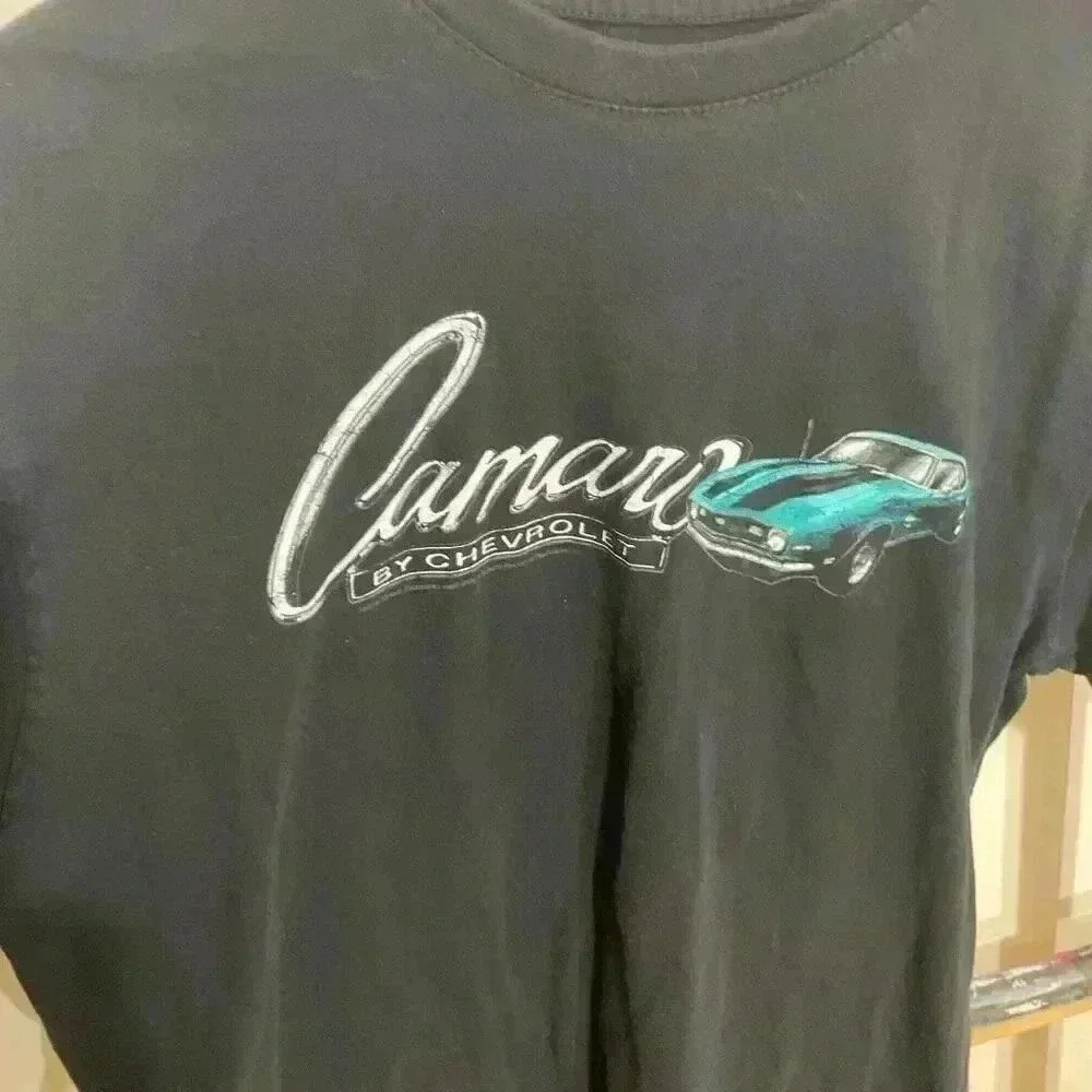 Newport Blue Chevrolet Camaro T-shirt Men’s Black Size Large